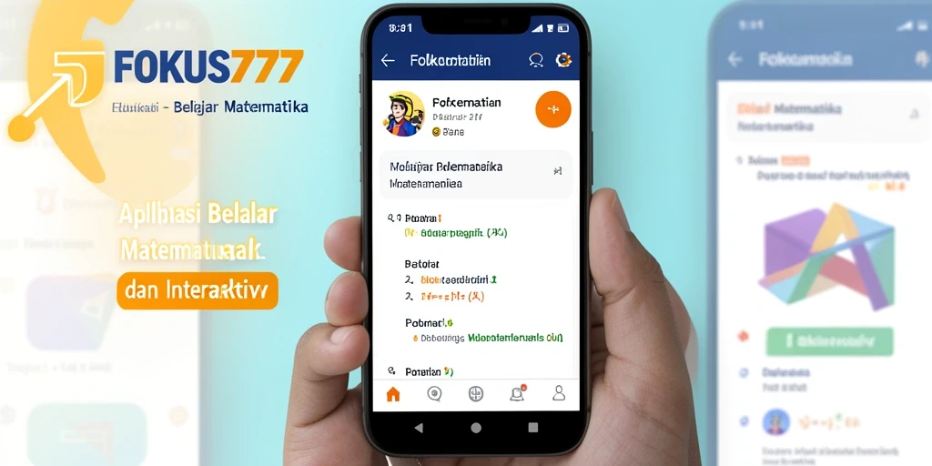 Antarmuka FOKUS777 yang interaktif dan menarik untuk belajar matematika.