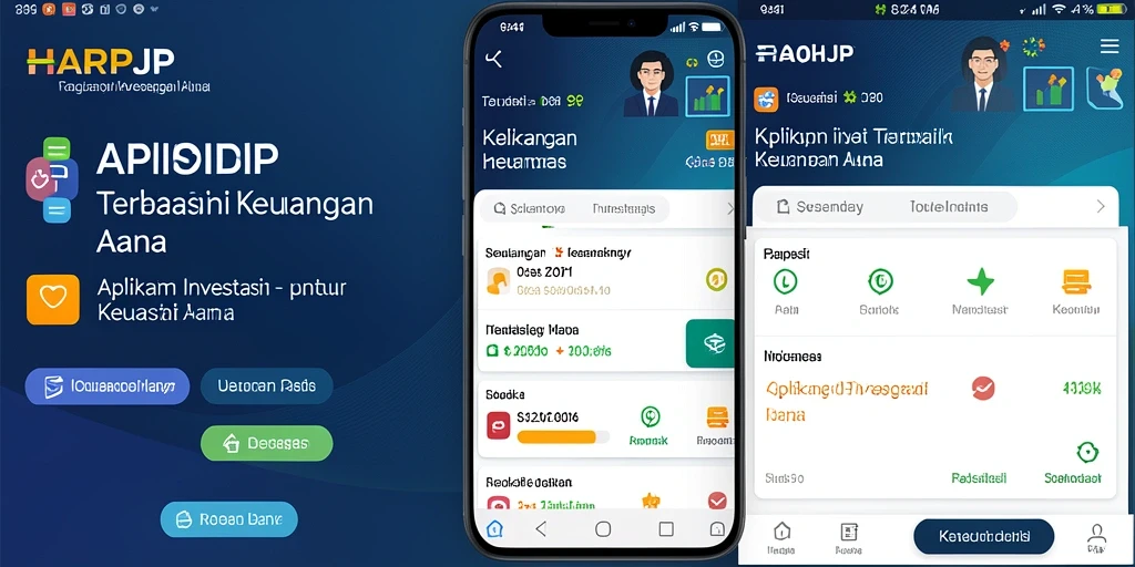 Antarmuka pengguna HARAPJP yang modern dan fungsional untuk investasi.