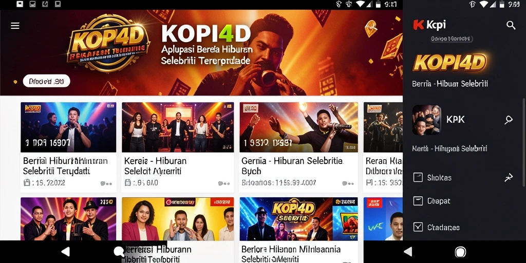 Tampilan antarmuka aplikasi KOPI4D yang menarik dan informatif.