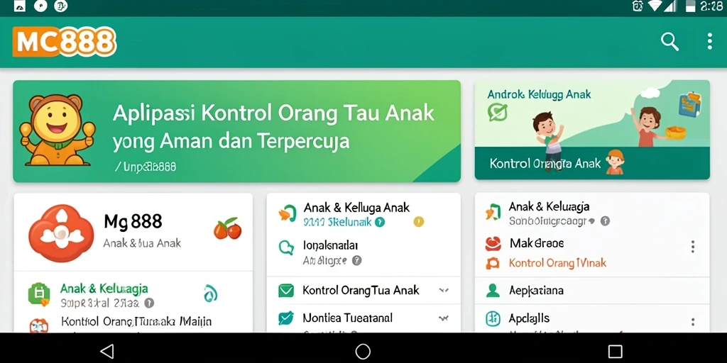 Antarmuka MC888 yang bersahabat untuk orang tua dan anak.