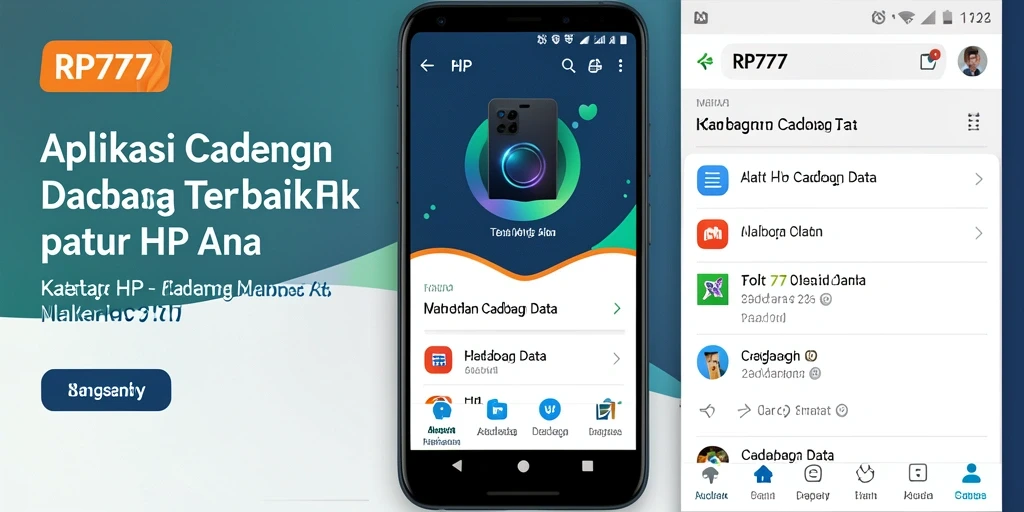 Tampilan utama RP777 yang sederhana dan fungsional.
