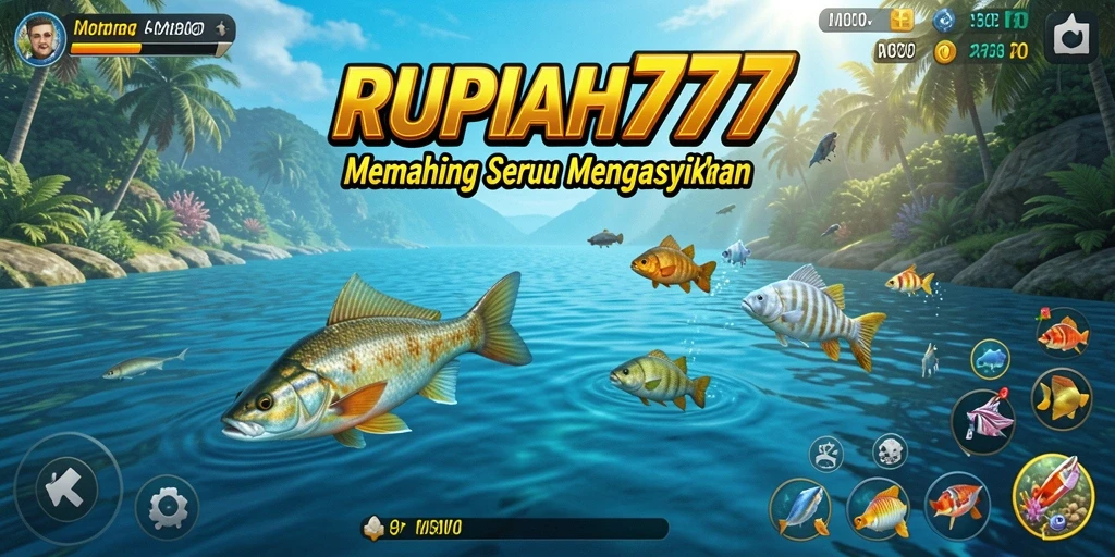 Tampilan antarmuka RUPIAH777 yang menunjukkan pengalaman memancing yang seru.
