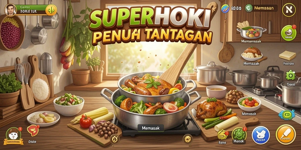 Tampilan antarmuka yang menarik dan fungsional dalam SUPERHOKI.